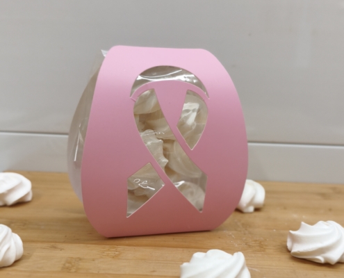 Pochon 10 meringues Octobre Rose 2025